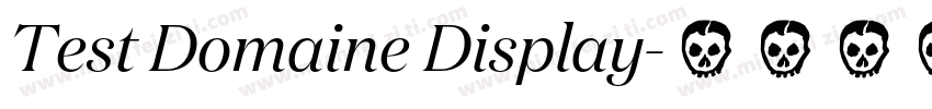 Test Domaine Display字体转换